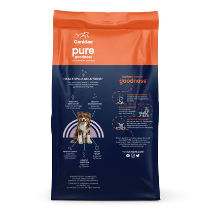 CANIDAE PURE Goodness Grain-Free LID Dry Dog Food Bison, Lentil & Carrot 4lb