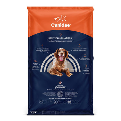 CANIDAE PURE Goodness Grain-Free LID Dry Senior Dog Food Chicken, Sweet Potato & Garbanzo Bean 22lb