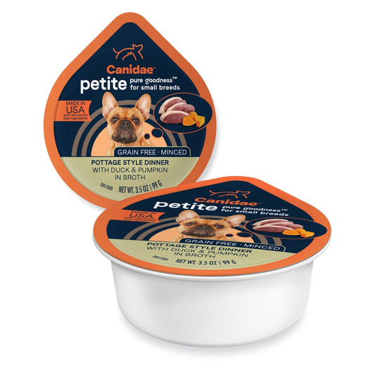 CANIDAE PURE Goodness Petite Small Breed Grain-Free Canned Dog Food Minced w/Duck & Pumpkin 3.5oz