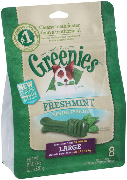 Greenies Dog Dental Treats Large, Fresh, 1ea/12 oz, 8 ct