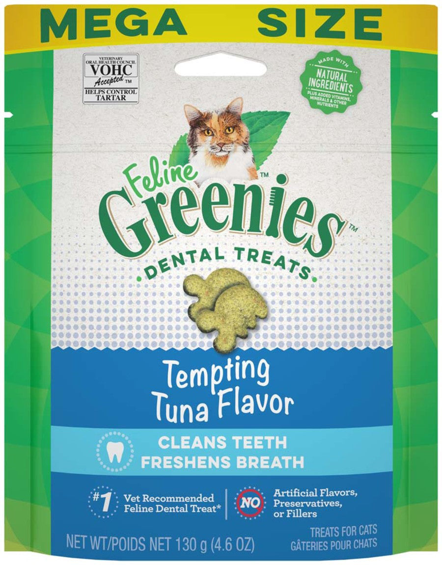 Greenies Feline Adult Cat Dental Treats Tempting Tuna, 1ea/4.6 oz