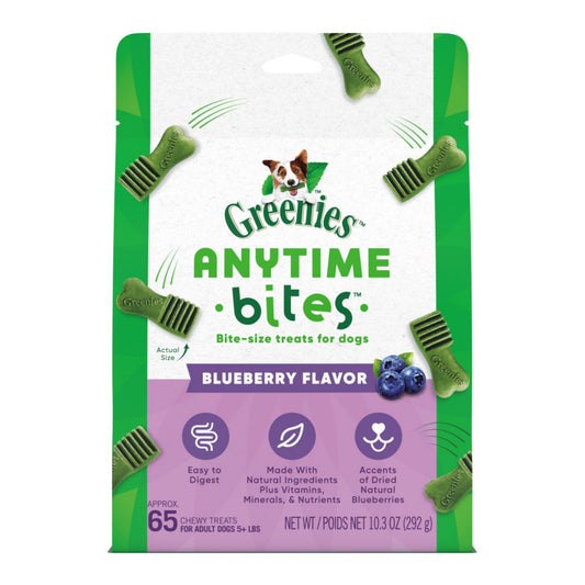Greenies Anytime Bites BiteSize Dog Dental Treats Blueberry, 1ea/10.3 oz