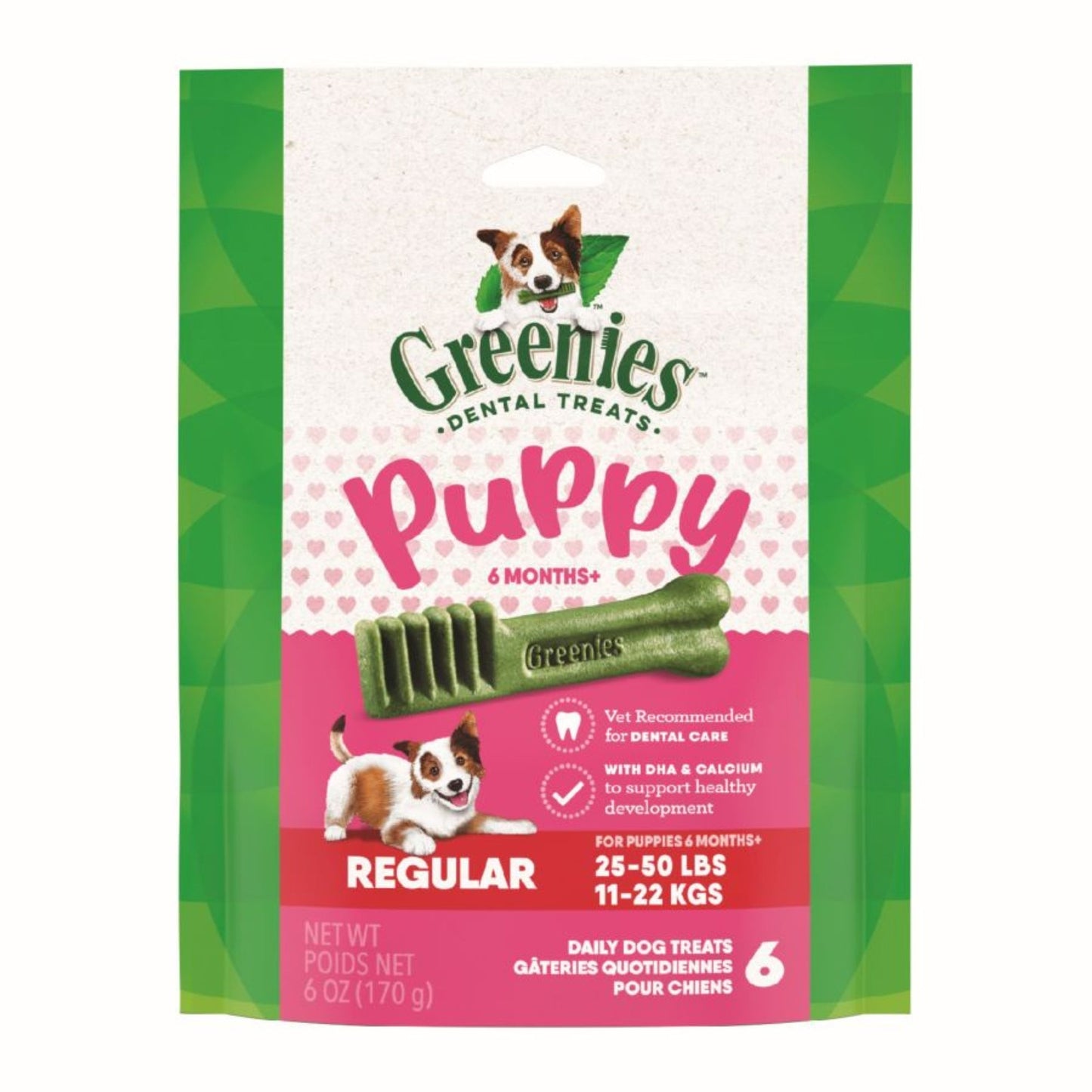 Greenies Puppy 6 Months Dog Dental Treats Regular, 1ea/6 oz