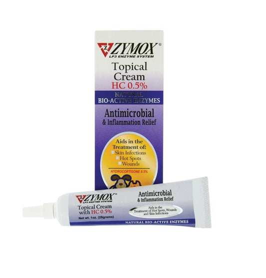 Zymox Topical Cream 0.5 Hydrocortisone Tube 1 oz  (3pack)
