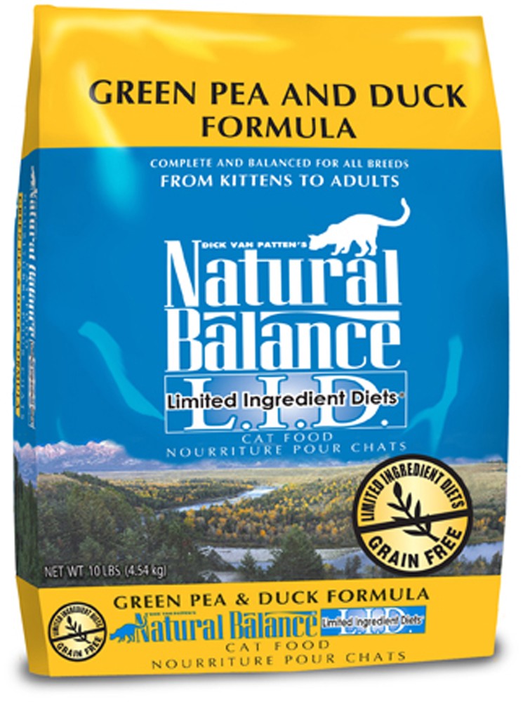 Natural Balance Pet Foods Limited Ingredient Reserve Grain Free Dry Cat Food Green Pea & Duck 10lb