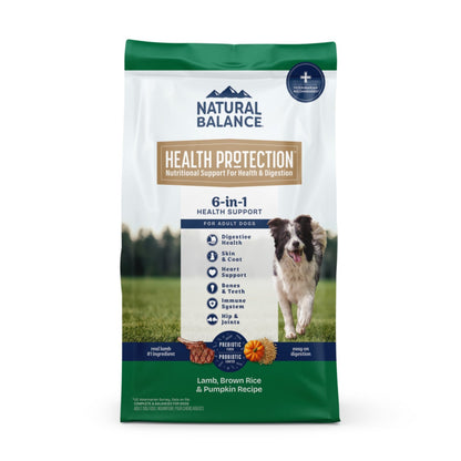 Natural Balance Pet Foods Health Protection Dry Dog Food Lamb, Rice & Pumpkin 4lb