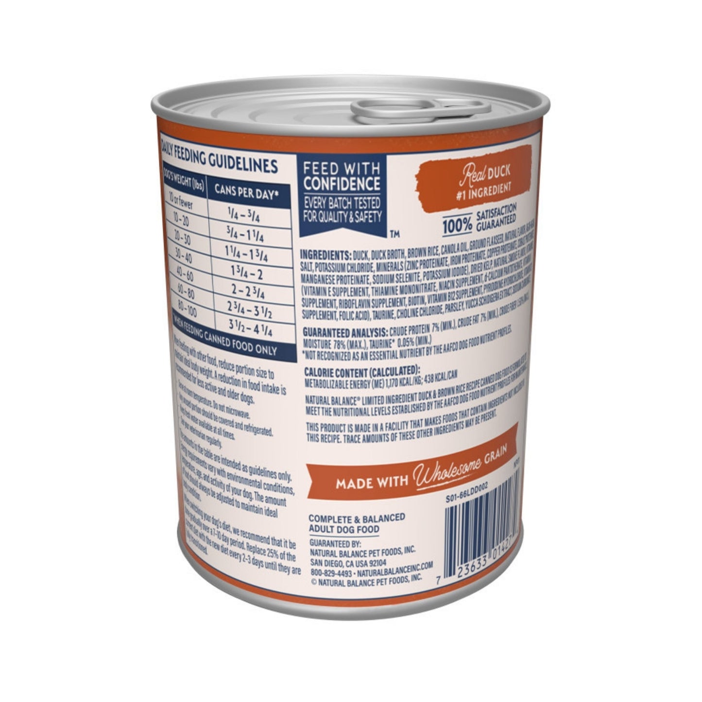 Natural Balance Pet Foods Limited Ingredient Reserve Canned Dog Food Duck & Brown Rice 13oz