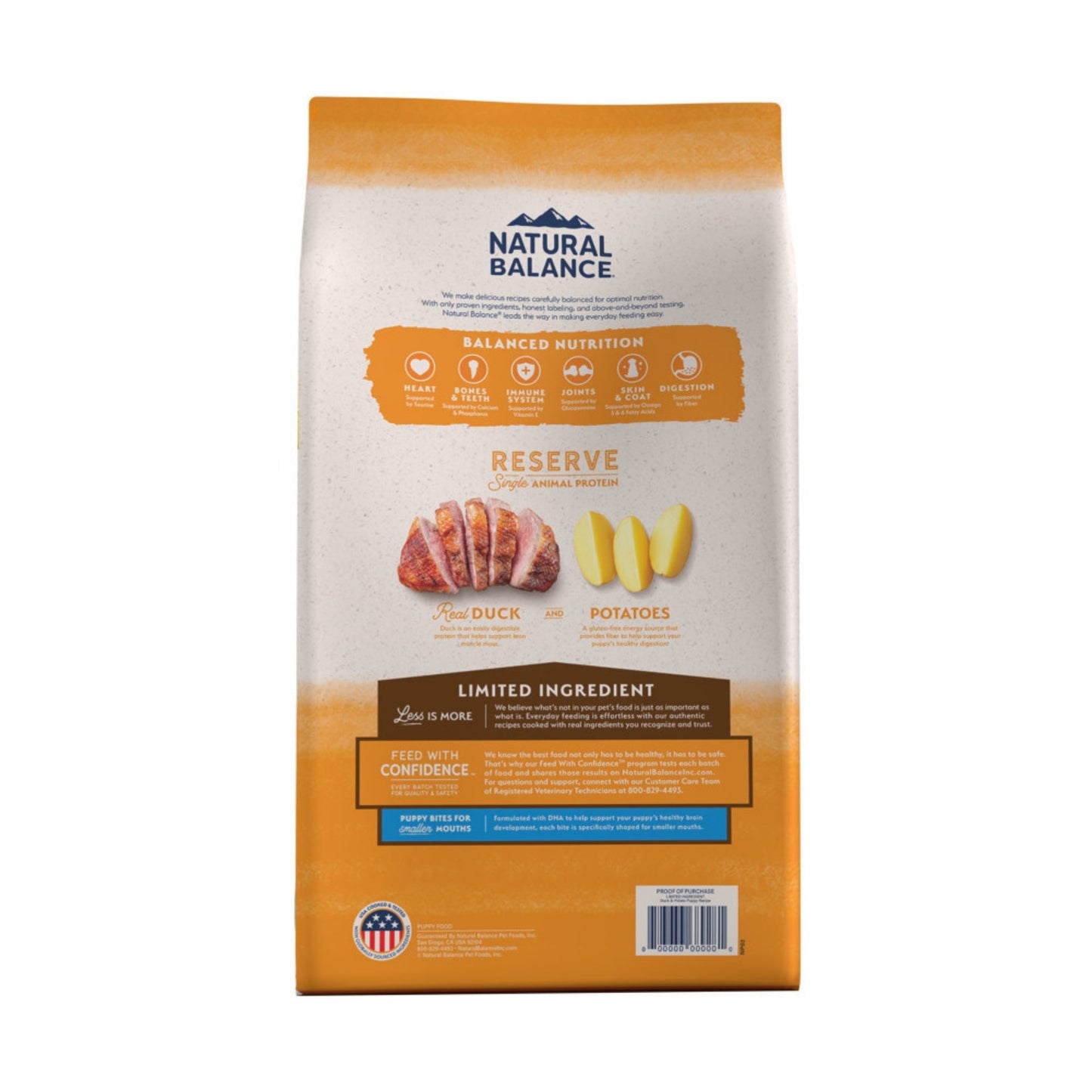Natural Balance Pet Foods Limited Ingredient Reserve Grain Free Puppy Dry Dog Food Duck & Potato 22lb