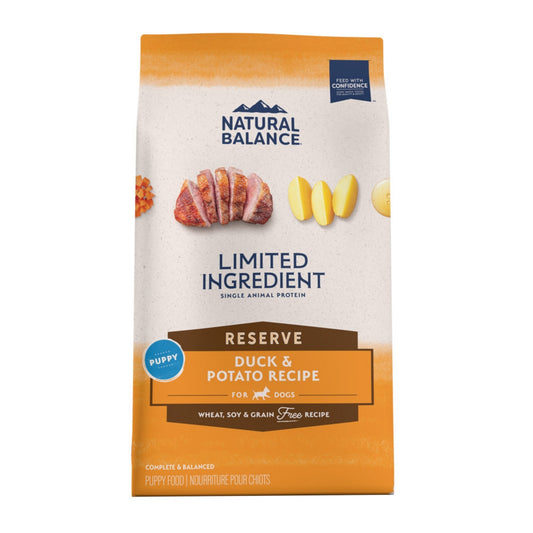 Natural Balance Pet Foods Limited Ingredient Reserve Grain Free Puppy Dry Dog Food Duck & Potato 22lb