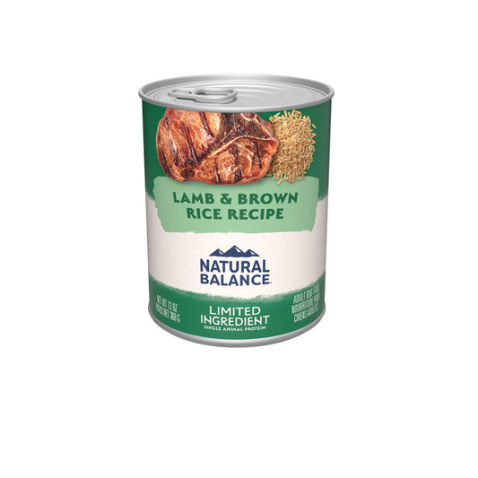 Natural Balance Pet Foods Limited Ingredient Canned Dog Food Lamb & Brown Rice 13oz