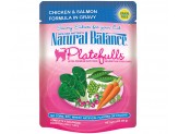 Natural Balance Pet Foods Original Ultra Platefulls Morsels in Gravy Wet Cat Food Pouch Chicken & Salmon 3oz