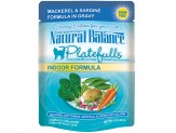 Natural Balance Pet Foods Original Ultra Platefulls Morsels in Gravy Wet Cat Food Pouch Mackerel & Sardine 3oz