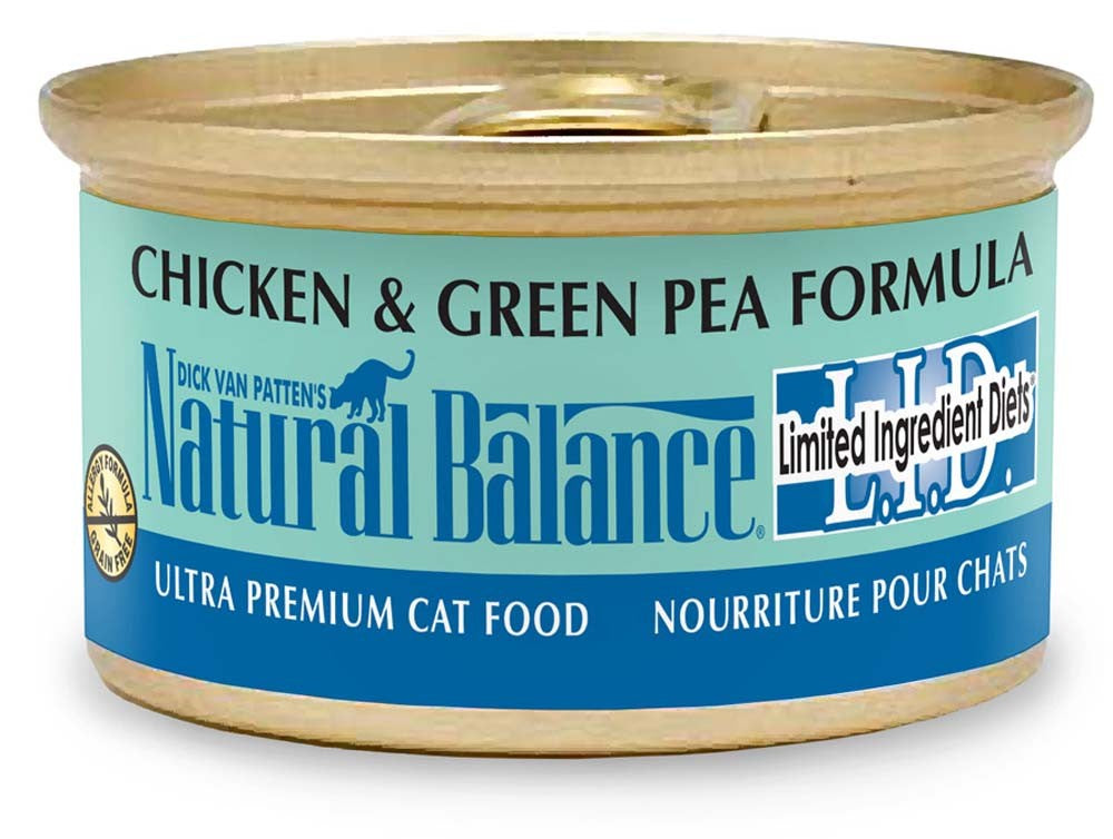 Natural Balance Pet Foods Limited Ingredient Canned Cat Food Chicken & Green Pea 5.5oz