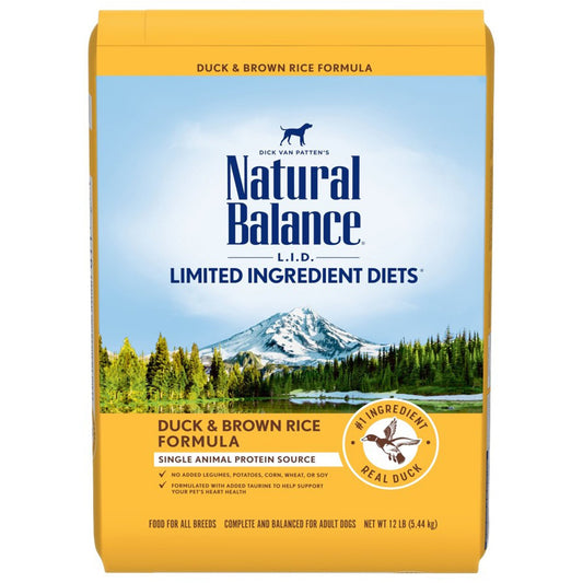 Natural Balance Pet Foods Limited Ingredient Reserve Dry Dog Food Duck & Brown Rice 12lb