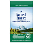 Natural Balance Pet Foods Limited Ingredient Dry Dog Food Lamb & Brown Rice 4lb