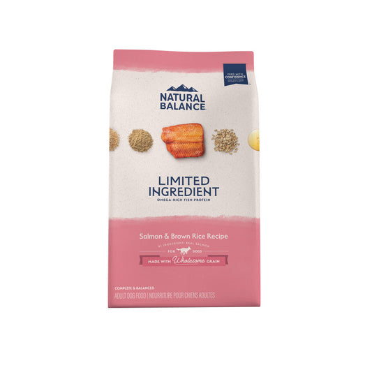 Natural Balance Pet Foods Limited Ingredient Dry Dog Food Salmon & Brown Rice 4lb