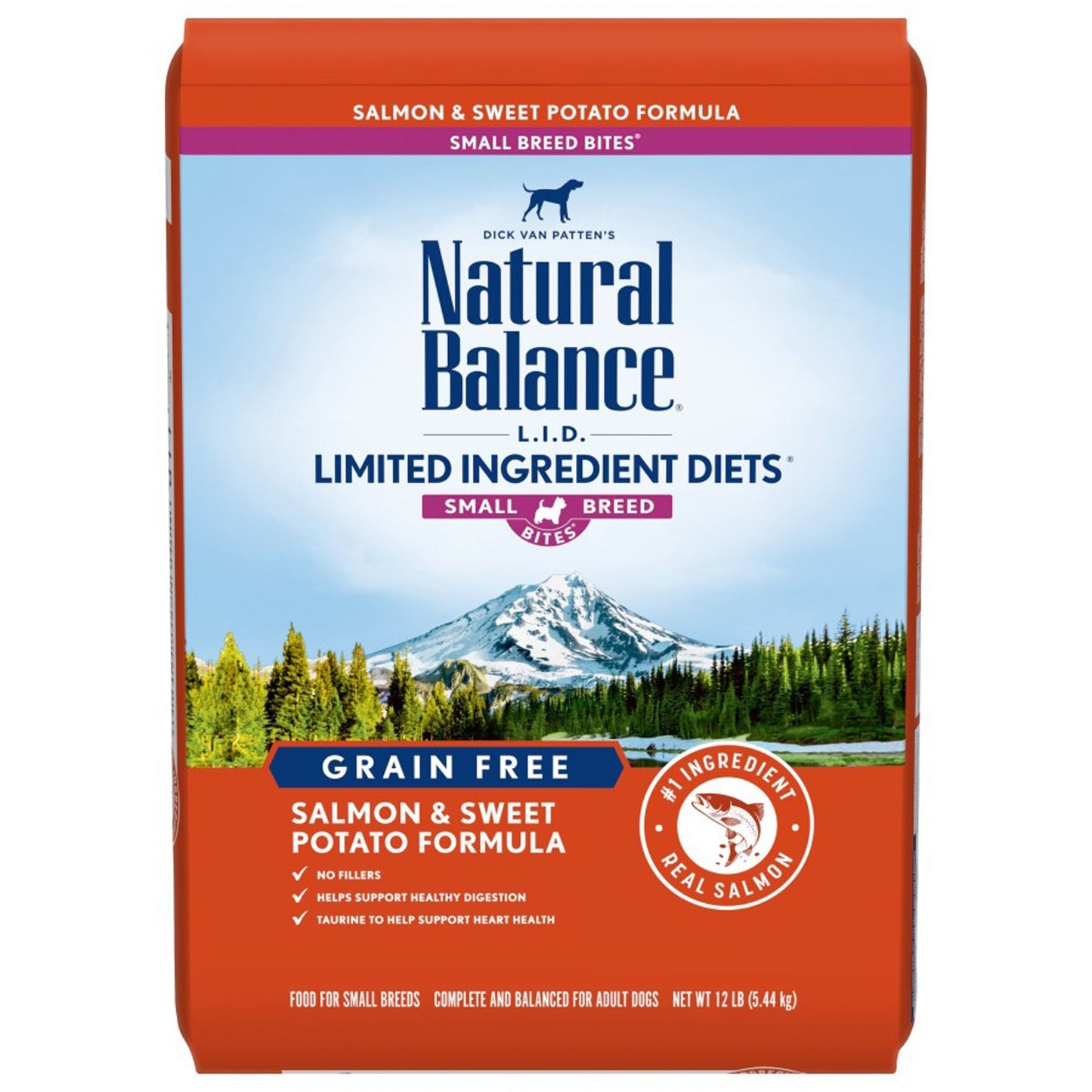Natural Balance Pet Foods Limited Ingredient Grain Free Small Breed Dry Dog Food Salmon & Sweet Potato 12lb