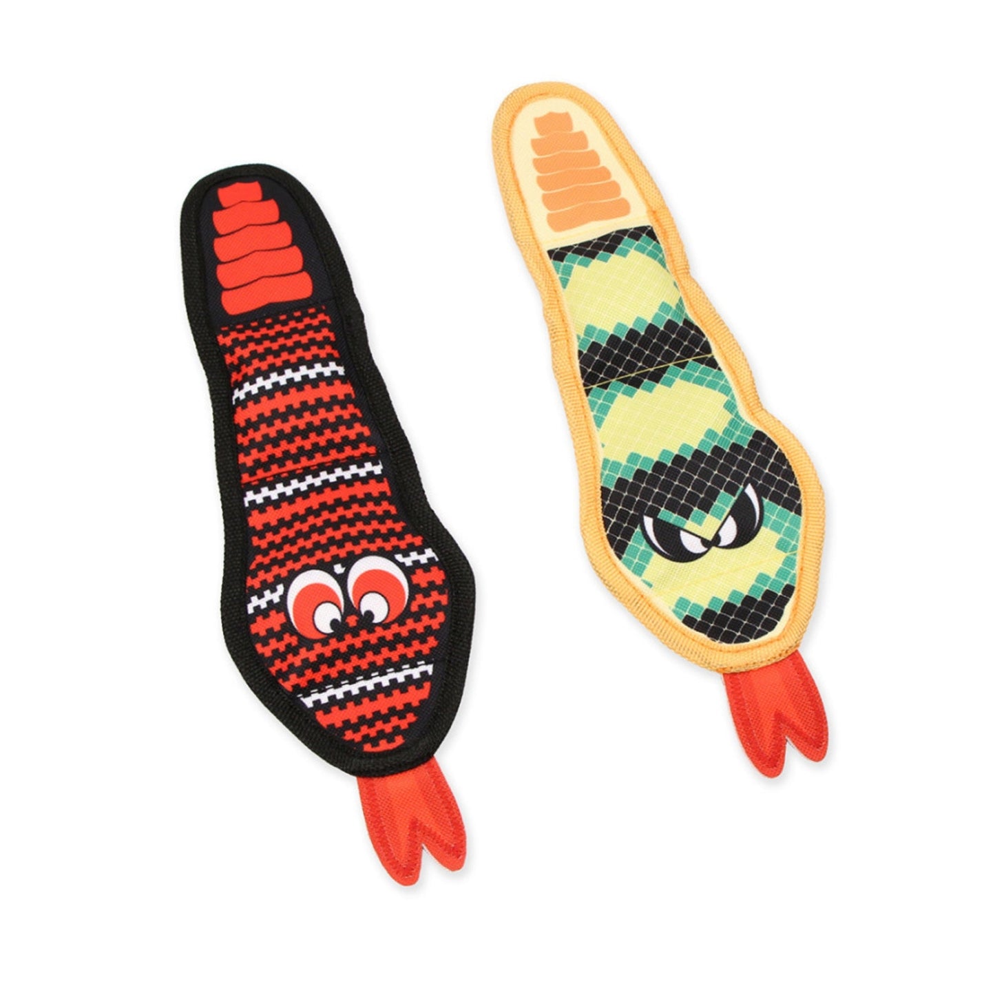 Mammoth Pet Products Squeaky Snake Dog Toy Assorted, 1ea/Mini, 12in.