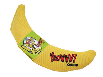 Yeowww Banana Catnip Cat Toy Yellow, 7 in