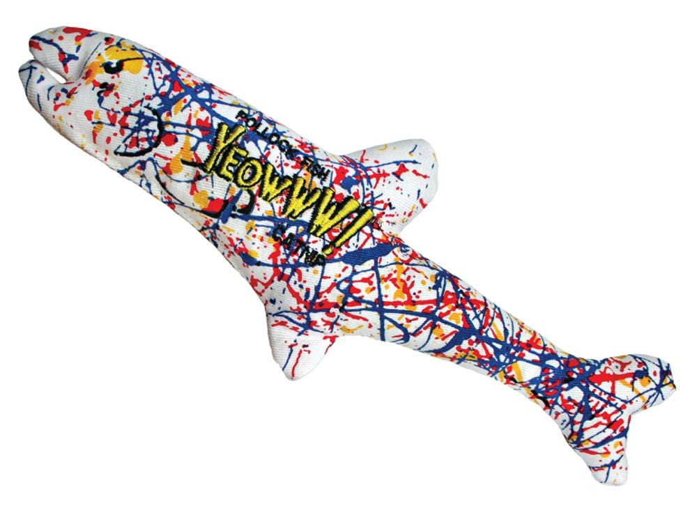 Yeowww Pollock Fish Catnip Toy MultiColor, 11 in