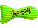 Yeowww Stinkies Catnip Toy Yellow, Green, 3 in