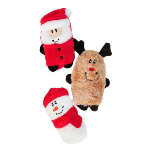 Zippypaws Holiday Buddies Assorted 3 Pk