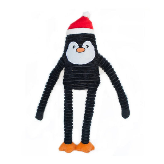 Zippypaws Holiday Crinkles Penguin Black/White Large