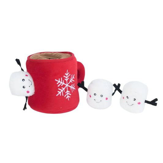 Zippypaws Holiday Burrow Hot Cocoa Red/White Red/White