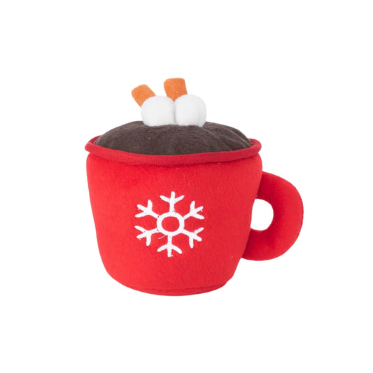 Zippypaws Holiday Hot Cocoa Red Medium