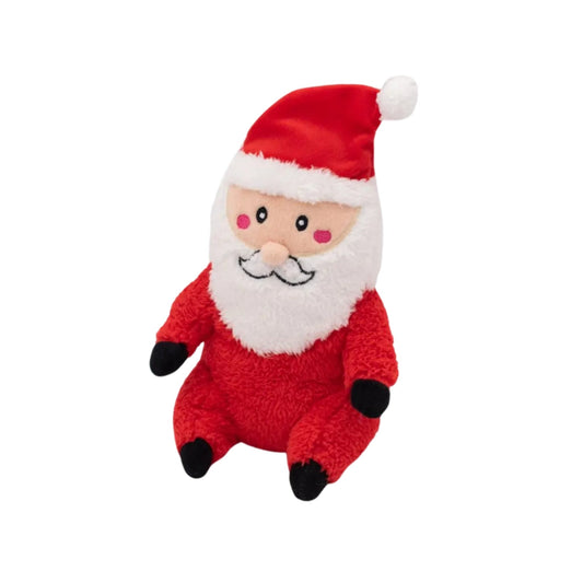 Zippypaws Holiday Cheeky Chumz Santa Red/White Medium