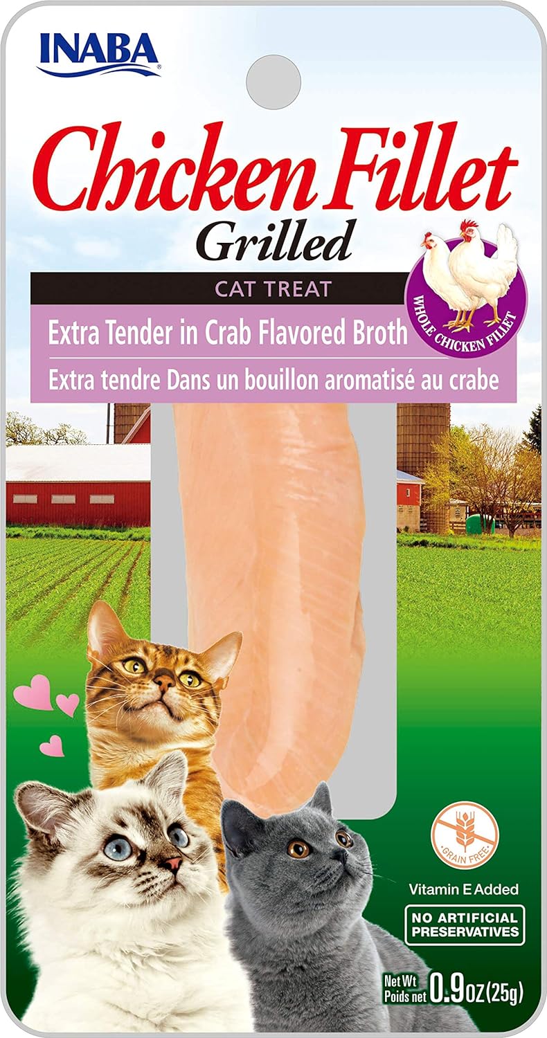 Inaba Chicken Fillet Grilled Xtend with Flavor Broth Crab .9oz. (Case of 6)