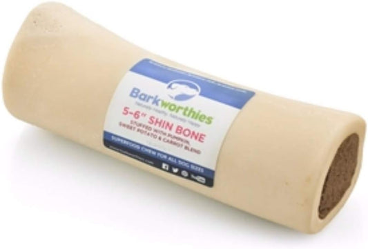 Barkworthies Stuffed Shin Bone Pumpkin, Sweet Potato  Carrot, 10ea/56 in, 10 ct
