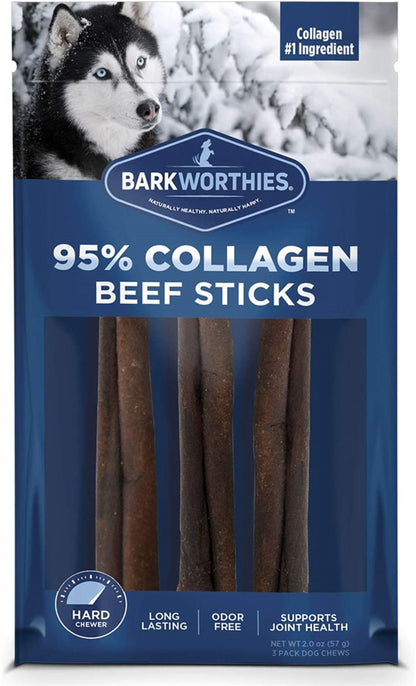 Barkworthies Collagen Stick Wrapped w/ Chicken Dog Treat 20ea/6 in