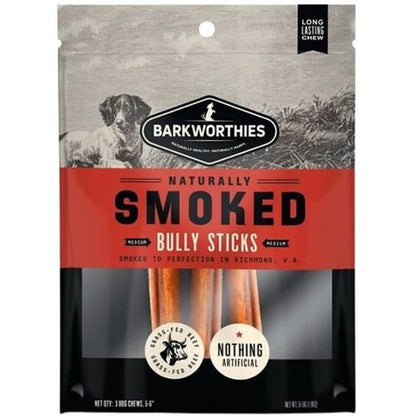 Barkworthies Smoked Bully Sticks Dog Treat 1ea/56In/3 ct