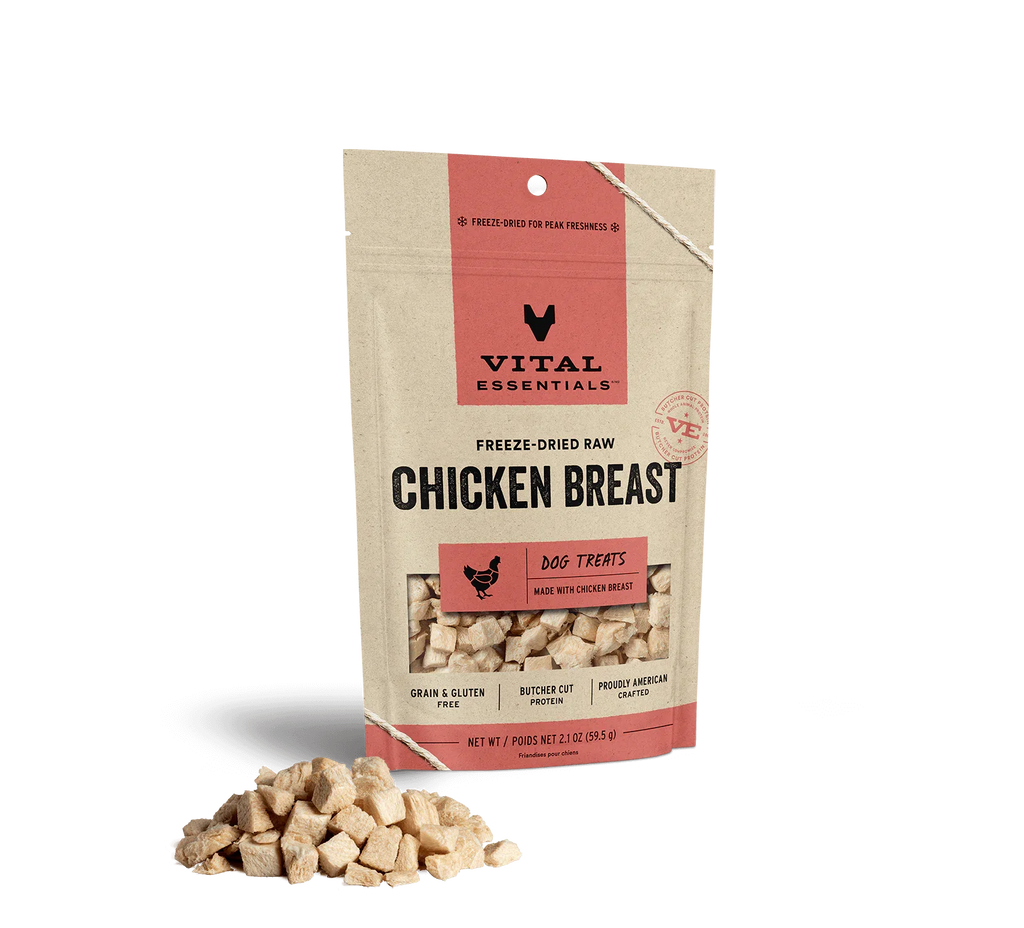 Vital Essentials Dog Freeze-Dried Treat Chicken Breast 2.1oz.