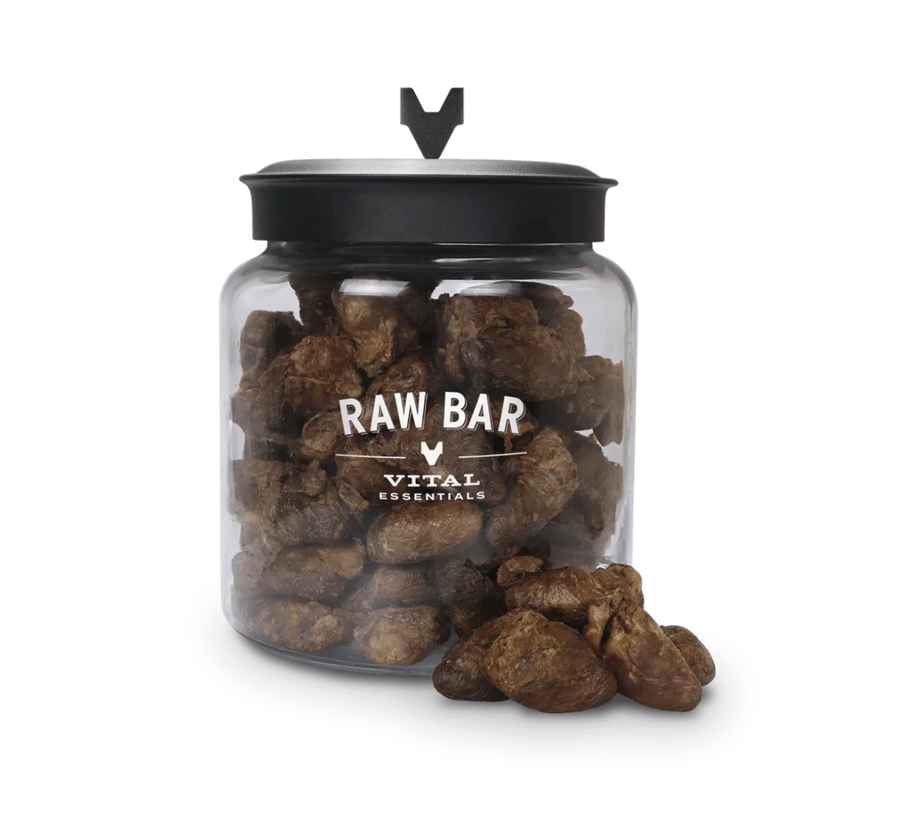 Vital Essentials Dog Cat Freeze Dried Duck Hearts 150 Count