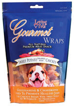 Loving Pets Gourmet Wraps Dog Treat Sweet Potato  Chicken, 1ea/8 oz