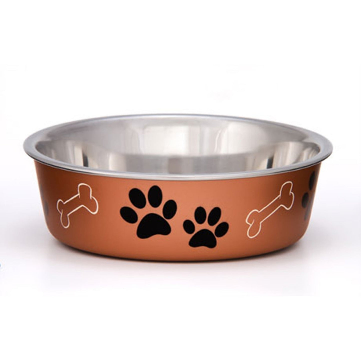 Loving Pets Metallic Dog Bowl Copper, 1ea/MD