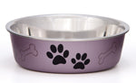 Loving Pets Metallic Dog Bowl Grape, 1ea/SM