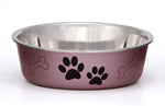 Loving Pets Metallic Dog Bowl Grape, 1ea/MD