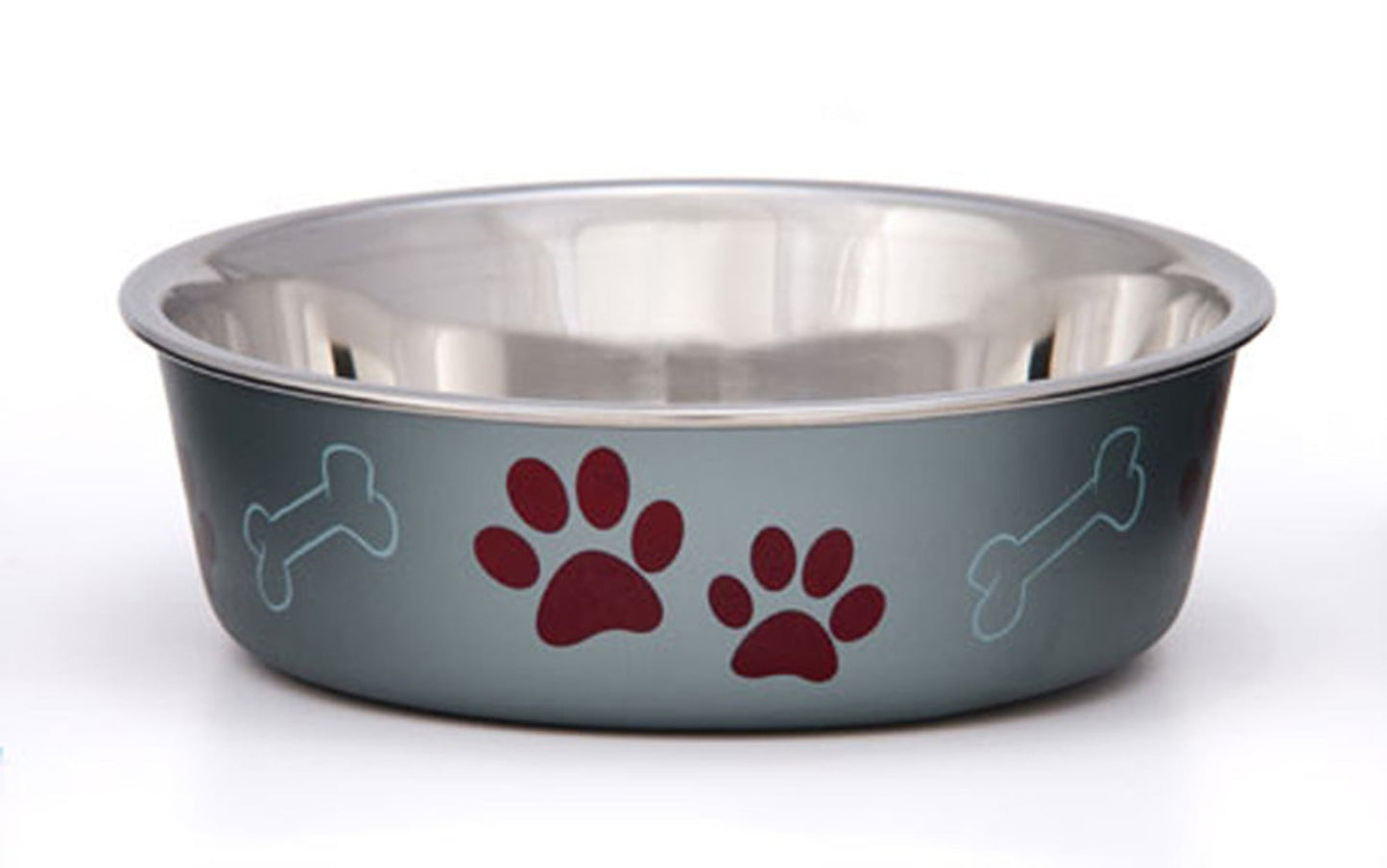 Loving Pets Metallic Dog Bowl Blueberry, 1ea/MD