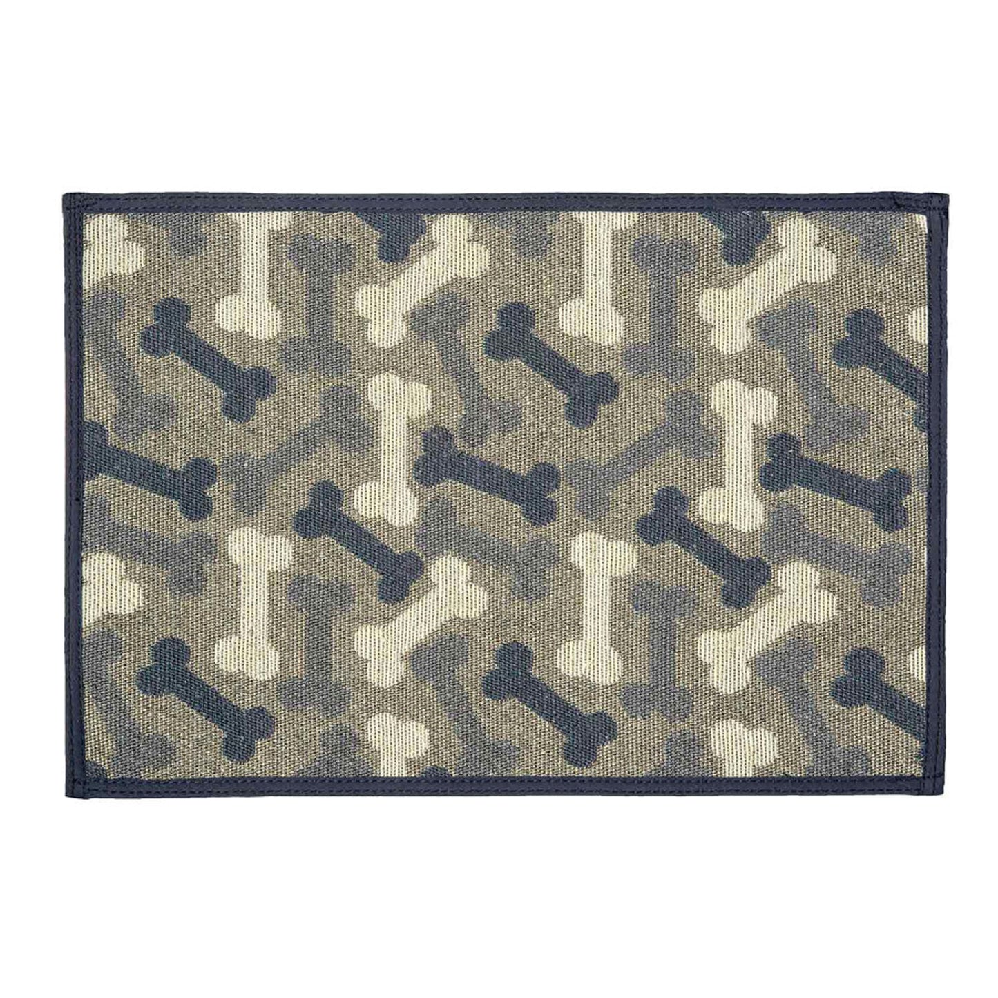 Loving Pets Bella Fashion Mats Bones, Denim, 1ea/One Size