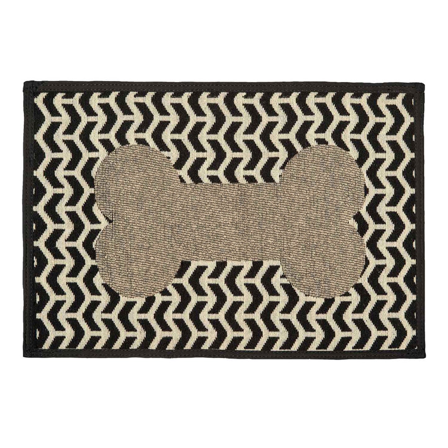 Loving Pets Bella Fashion Mats Geometric Bone, Brown, 1ea/One Size