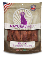 Loving Pets Natural Value Tender Dog Treats Duck, 1ea/14 oz