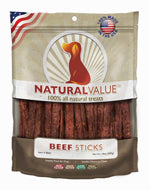 Loving Pets Natural Value Sticks Dog Treats Beef, 1ea/14 oz