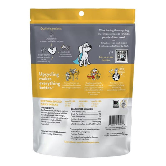 Shameless Dog Dental Sticks Banana/Bone Broth 7.2oz.