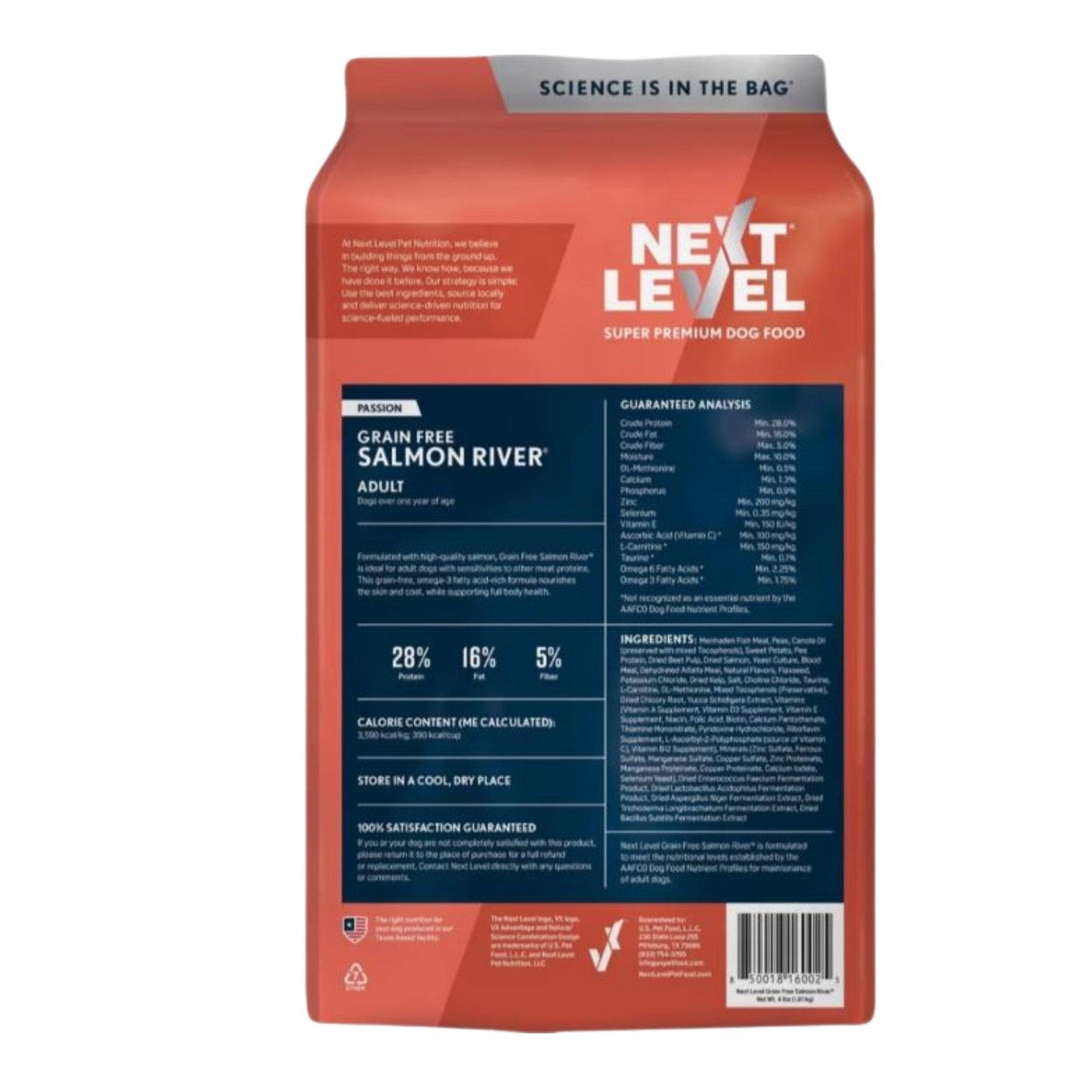 Next Level Salmon River Grain-Free Adult Dry Dog Food 4lbs
