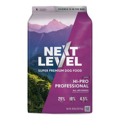 Next Level Hi-Pro Professional All Life Stages Dry Dog Food 40lbs