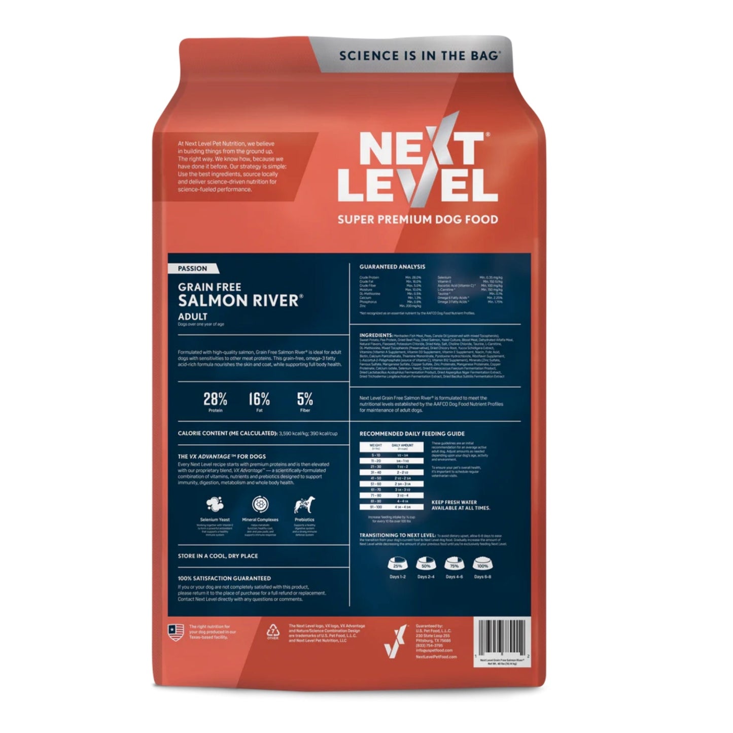 Next Level Salmon River Grain-Free Adult Dry Dog Food 40lbs