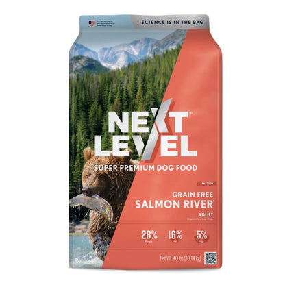 Next Level Salmon River Grain-Free Adult Dry Dog Food 40lbs